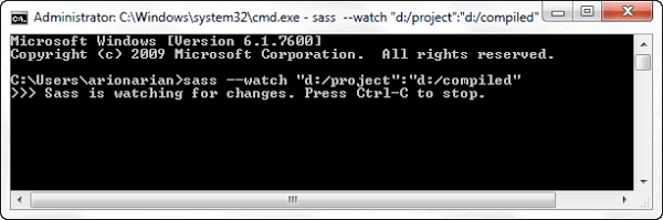 Sass Watching for Changing